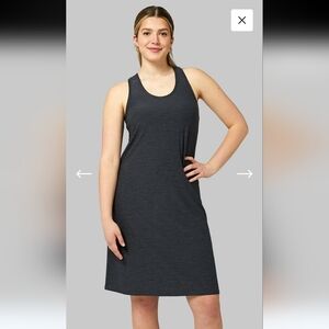 32 Degrees Cool Racerback Bra Dress Black Space Dye Gray NWT Womens Size XL